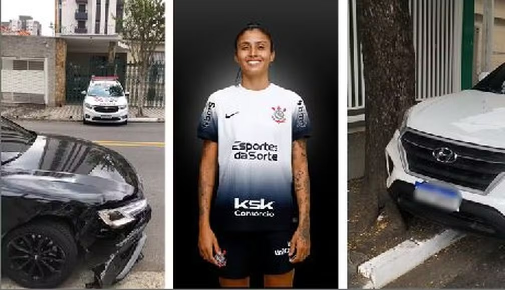 Jogadora do Corinthians foge após causar acidente de trânsito com atropelamento em SP, diz polícia